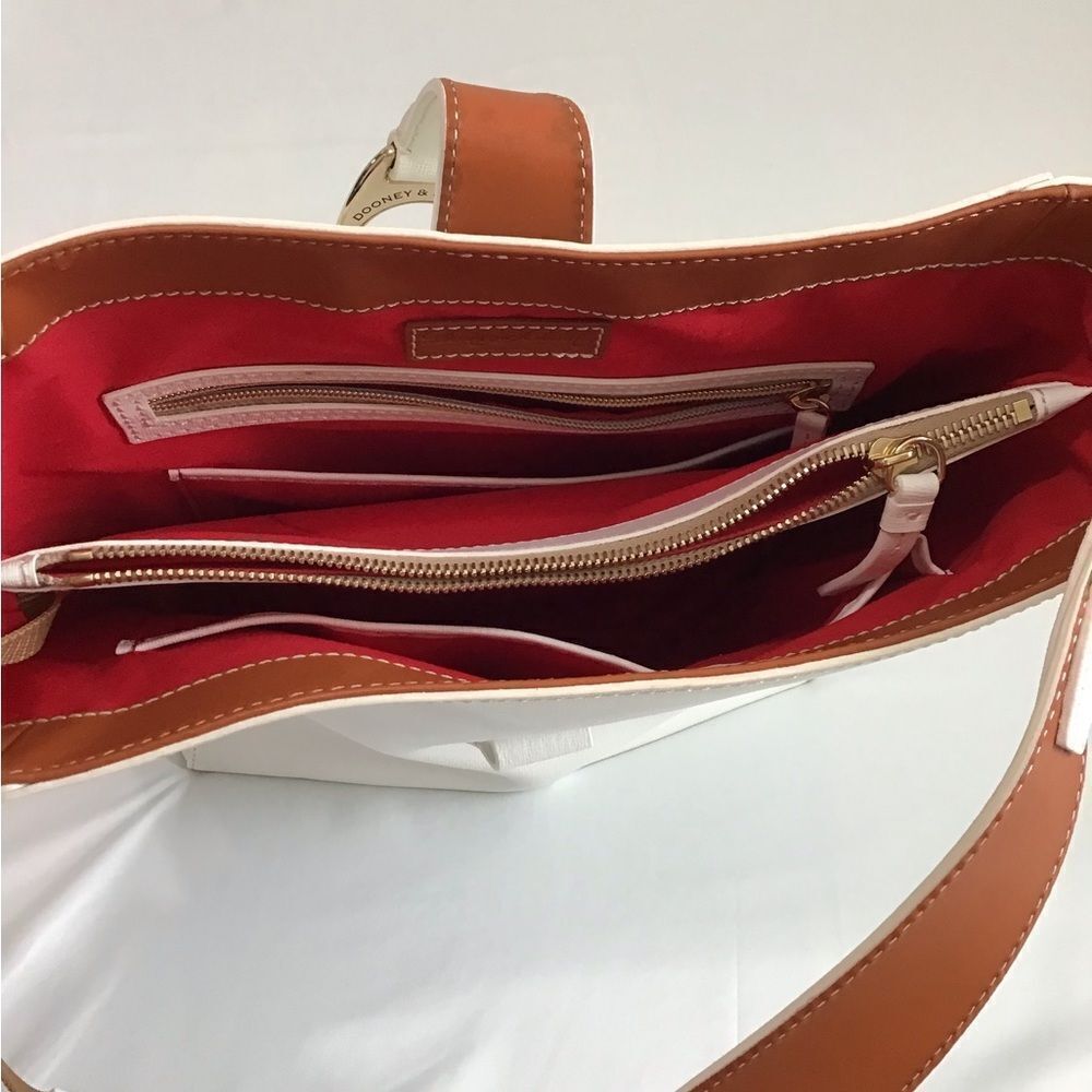 DOONEY & BOURKE White Leather Ashby Shoulder Bag - Picture 11 of 14